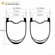 360g Ultralight 700C 45x31mm Wavy Shape Carbon Tubeless Gravel / CX Rim